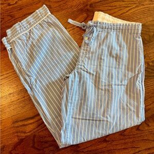 Gapbody Blue and White Striped Boxer Pajama Pants